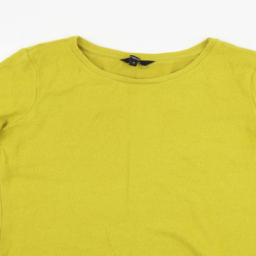 NEXT  Womens Yellow Houndstooth  Pullover Jumper Size 12
