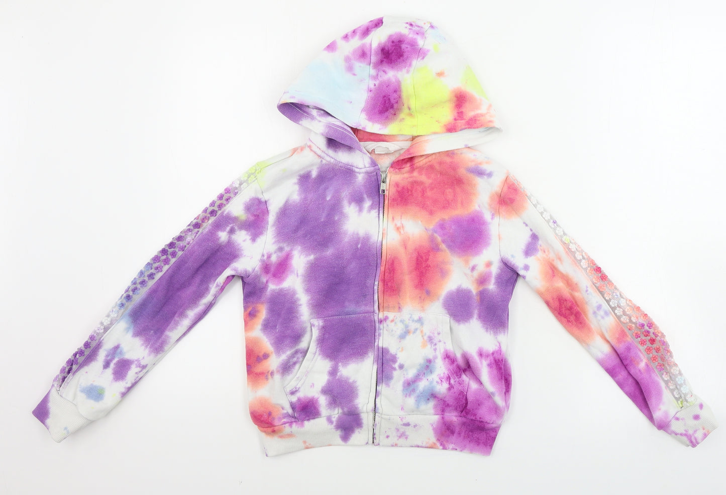 NEXT  Girls White   Full Zip Hoodie Size 8 Years