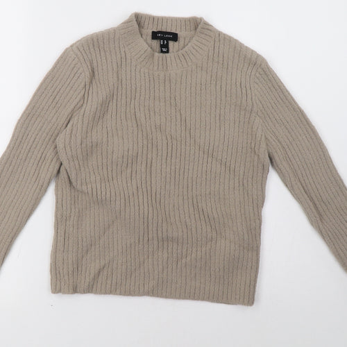 New Look Womens Beige   Pullover Sweatshirt Size 10