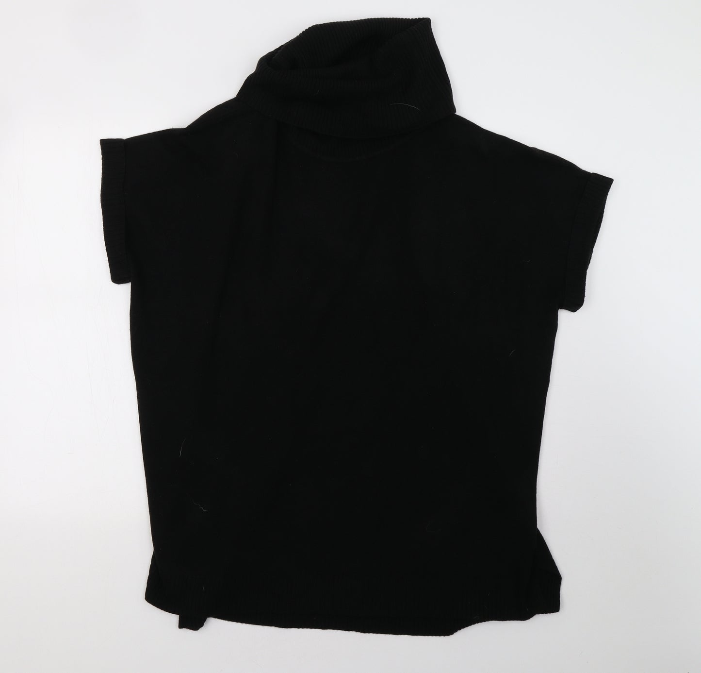F&F Womens Black  Knit Pullover Sweatshirt Size 12