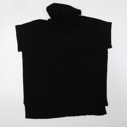 F&F Womens Black  Knit Pullover Sweatshirt Size 12