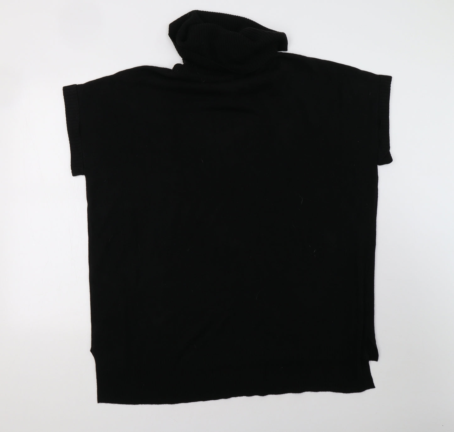 F&F Womens Black  Knit Pullover Sweatshirt Size 12