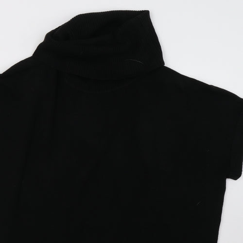 F&F Womens Black  Knit Pullover Sweatshirt Size 12