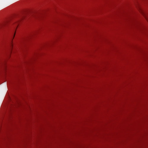 Mountain Life Womens Red   Pullover Sweatshirt Size 12