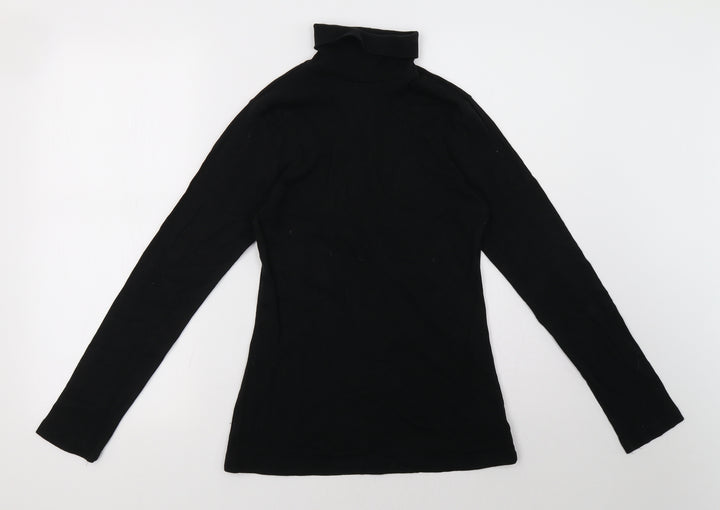 Peacocks Womens Black Pullover Sweatshirt Size 14