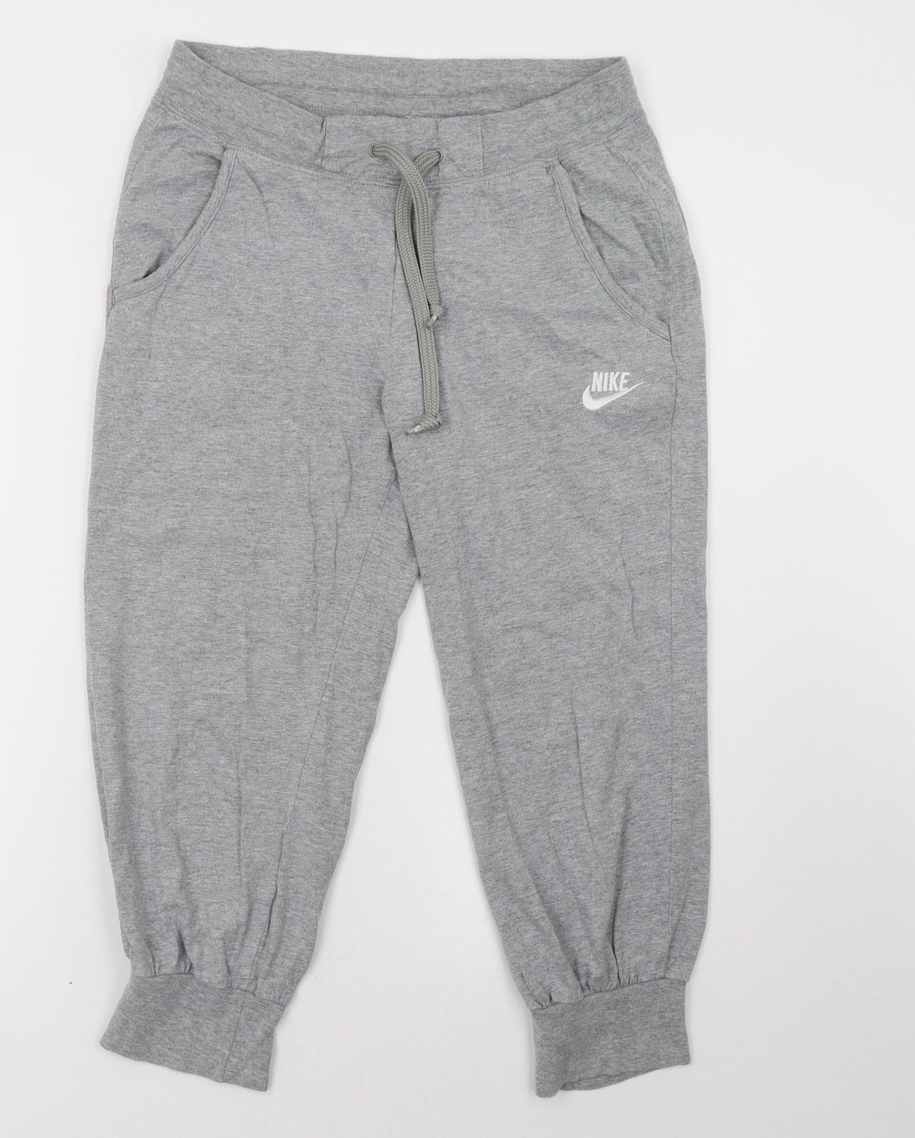 Nike Womens Grey   Cropped Trousers Size 8 L23 in