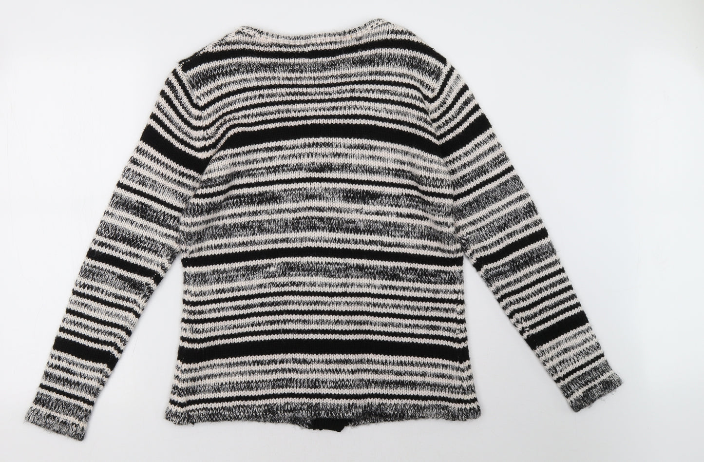 arista Womens Grey Geometric  Cardigan Jumper Size 14