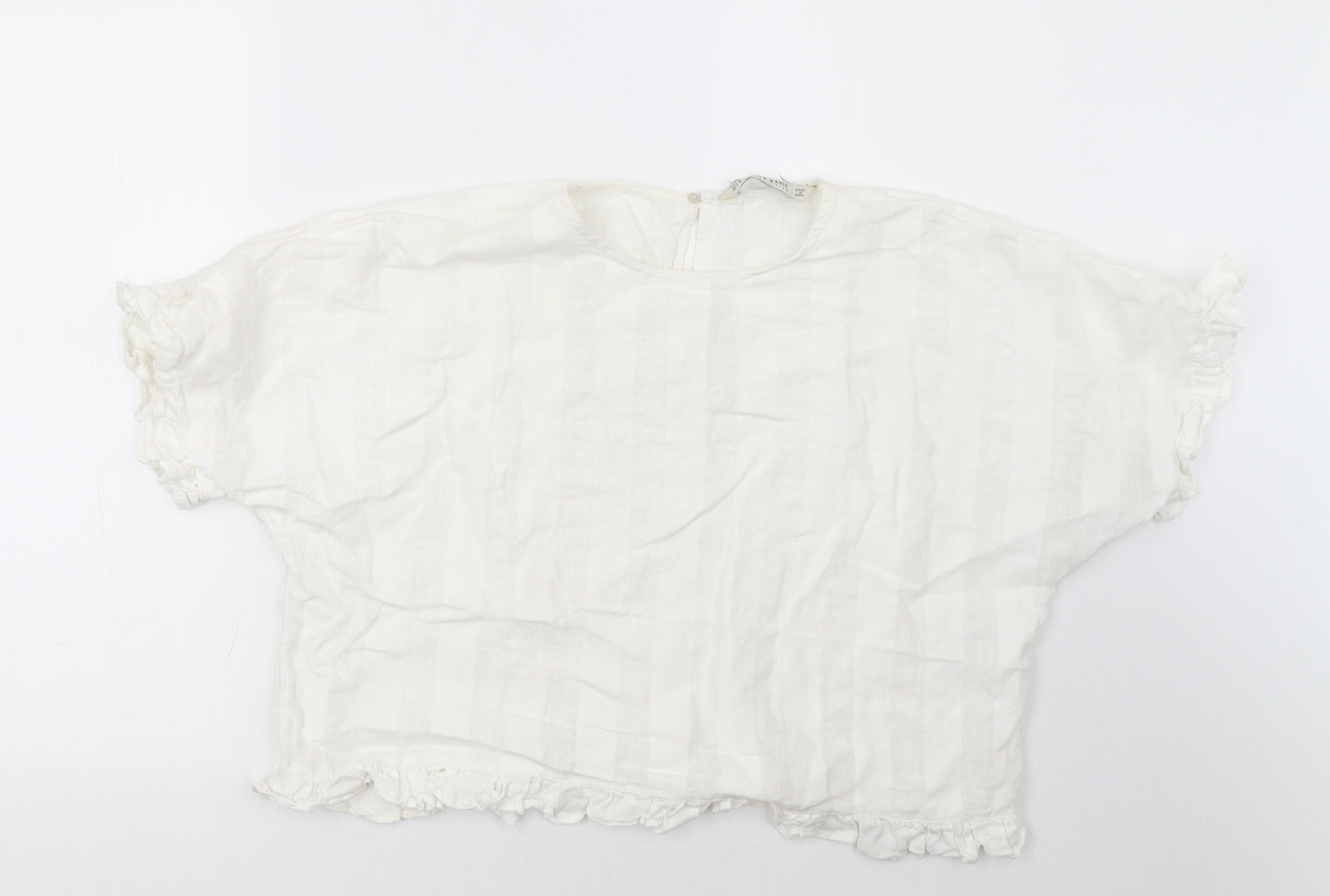Zara Womens White   Basic T-Shirt Size M