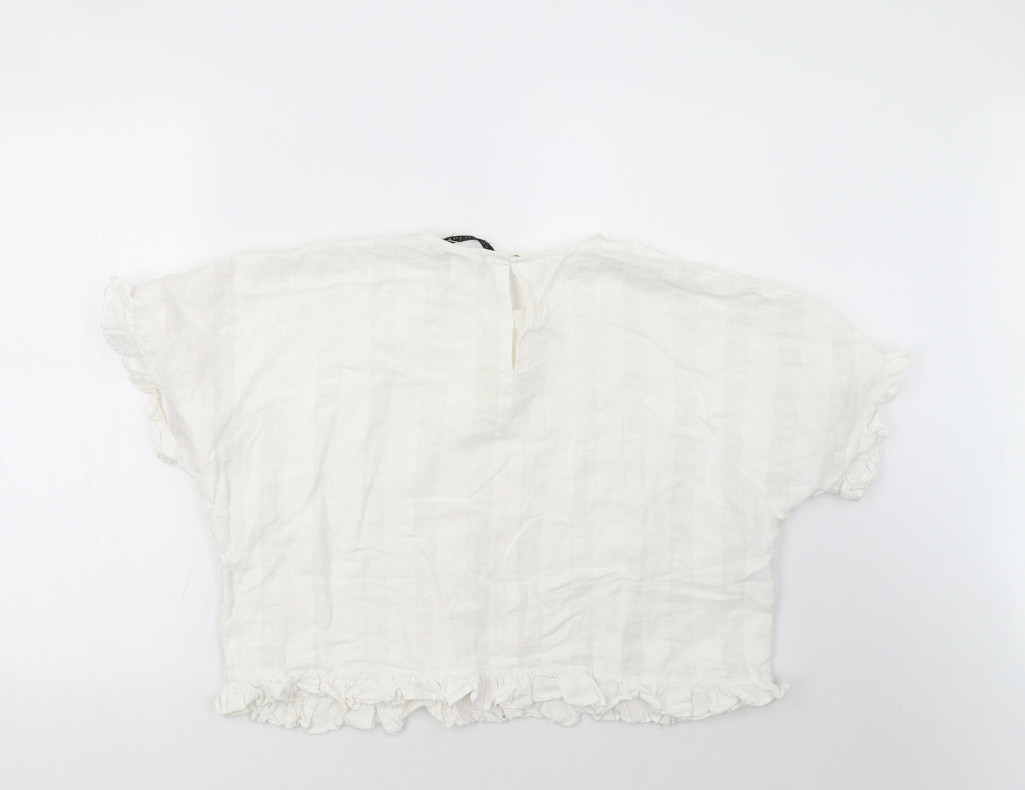 Zara Womens White   Basic T-Shirt Size M