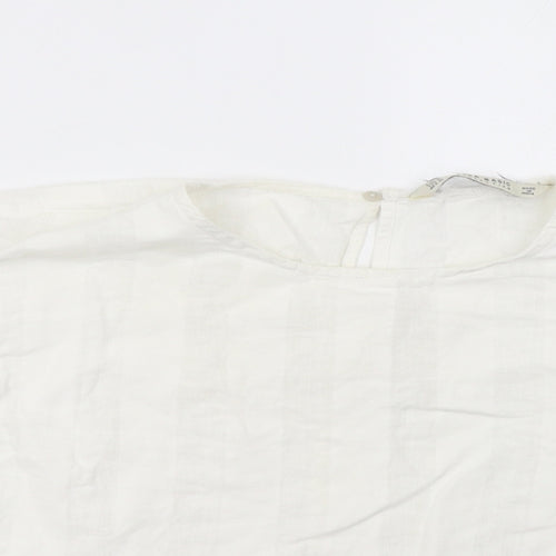 Zara Womens White   Basic T-Shirt Size M