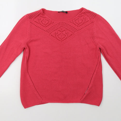 Kaleidoscope Womens Pink   Pullover Sweatshirt Size 14