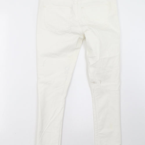 1969 Womens White  Denim Straight Jeans Size 6 L27 in