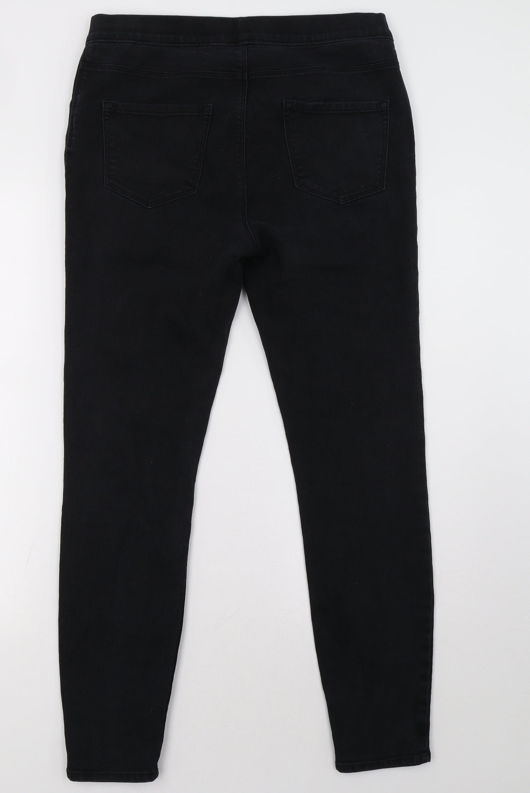 George Womens Black  Denim Jegging Trousers Size 12 L30 in