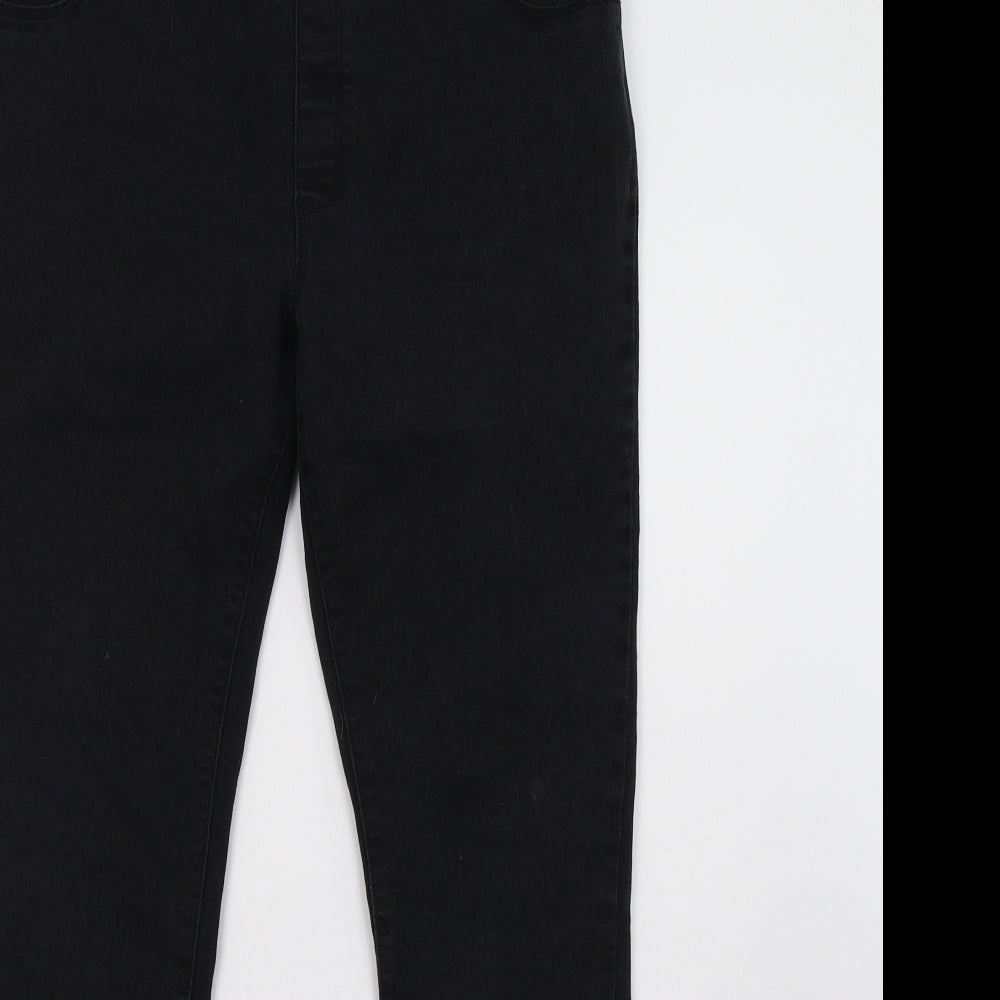 George Womens Black  Denim Jegging Trousers Size 12 L30 in