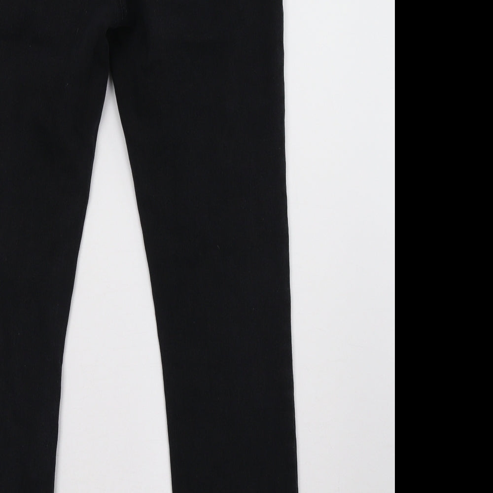 George Womens Black  Denim Jegging Trousers Size 12 L30 in
