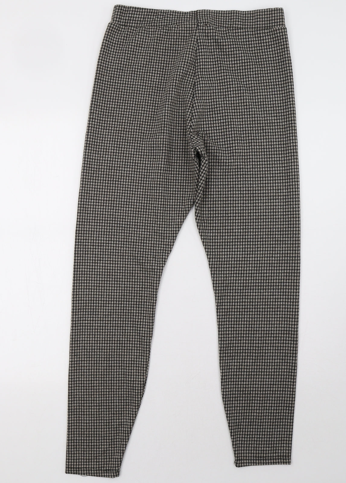 Sainsburys Womens Grey Check  Trousers  Size 14 L31 in