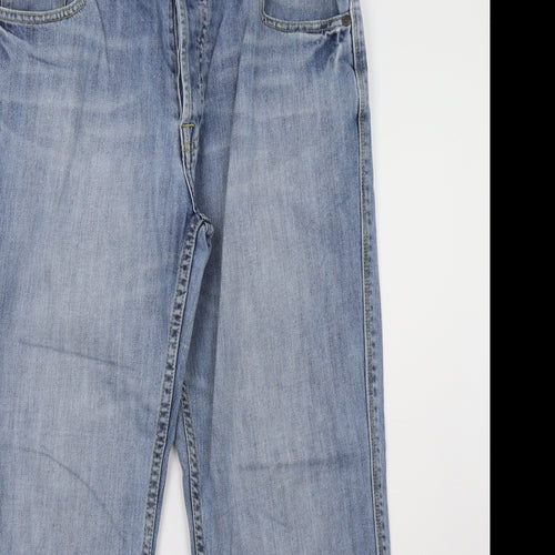 seventy three Mens Blue  Denim Straight Jeans Size 34 L29 in