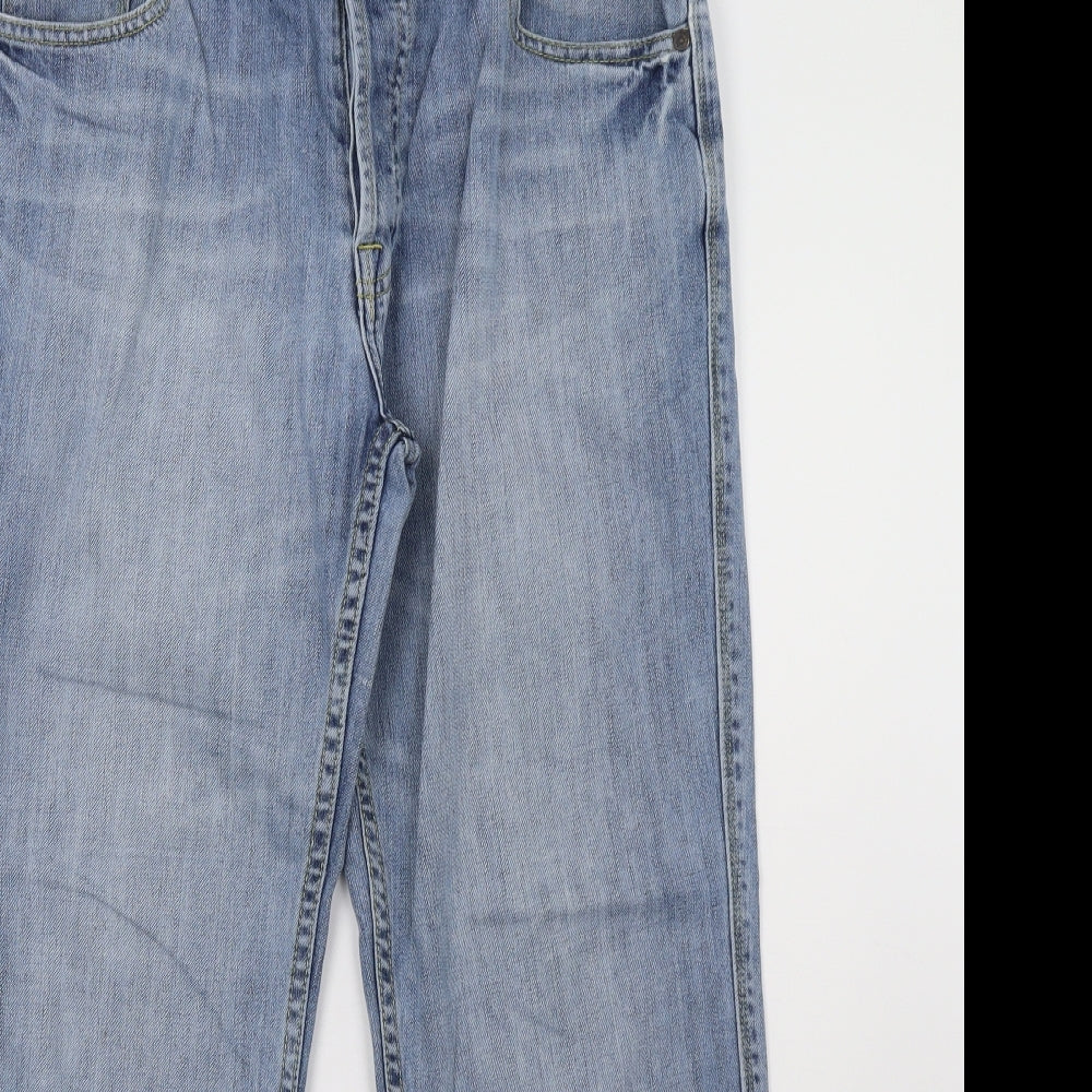 seventy three Mens Blue  Denim Straight Jeans Size 34 L29 in