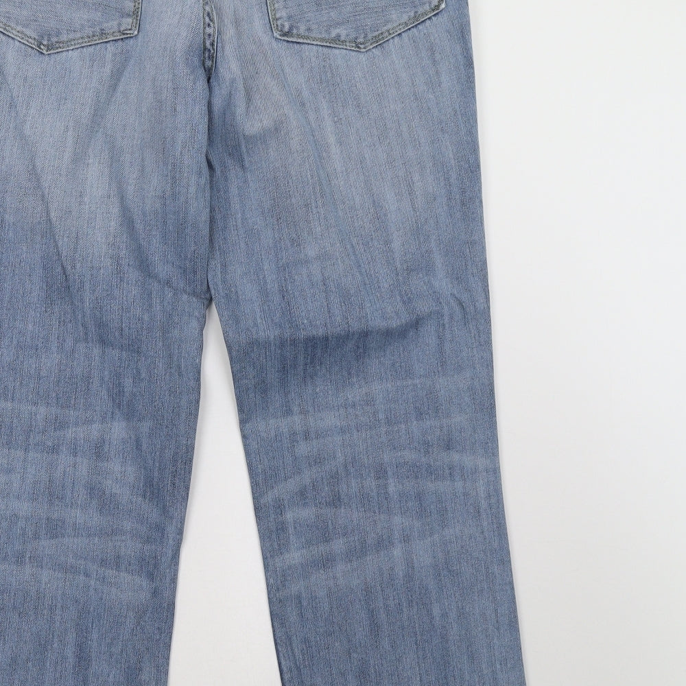 seventy three Mens Blue  Denim Straight Jeans Size 34 L29 in