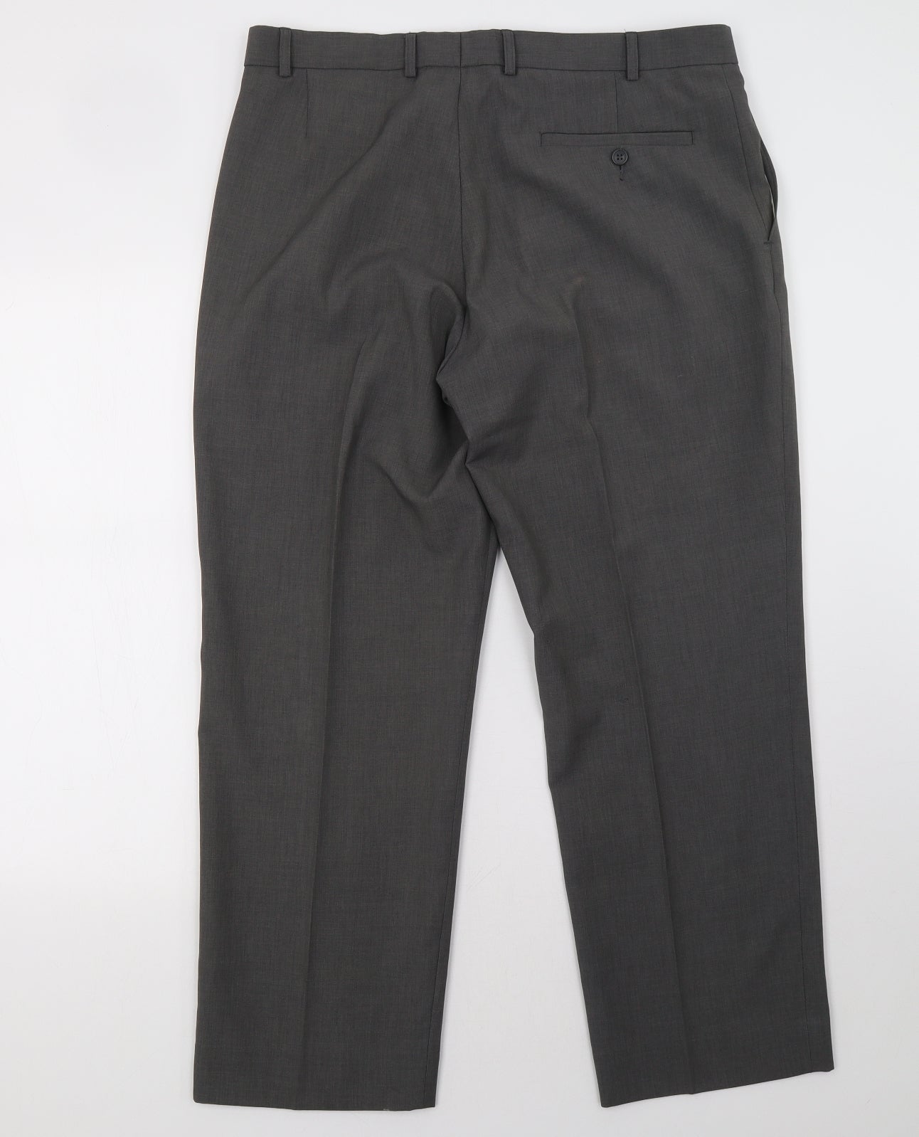 Marks and Spencer Mens Grey   Trousers  Size 36 L29 in