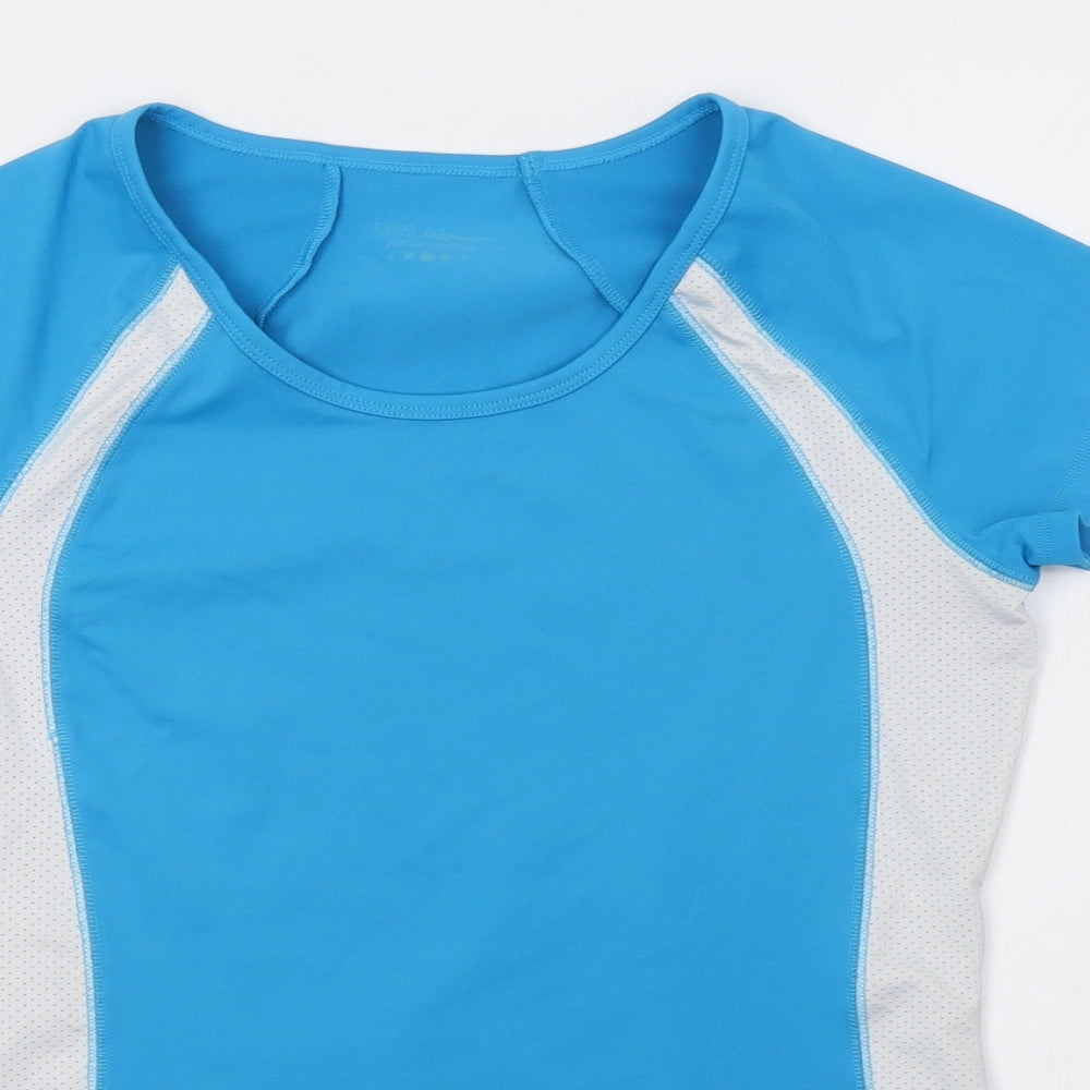 Marks and Spencer Womens Blue   Basic T-Shirt Size 12