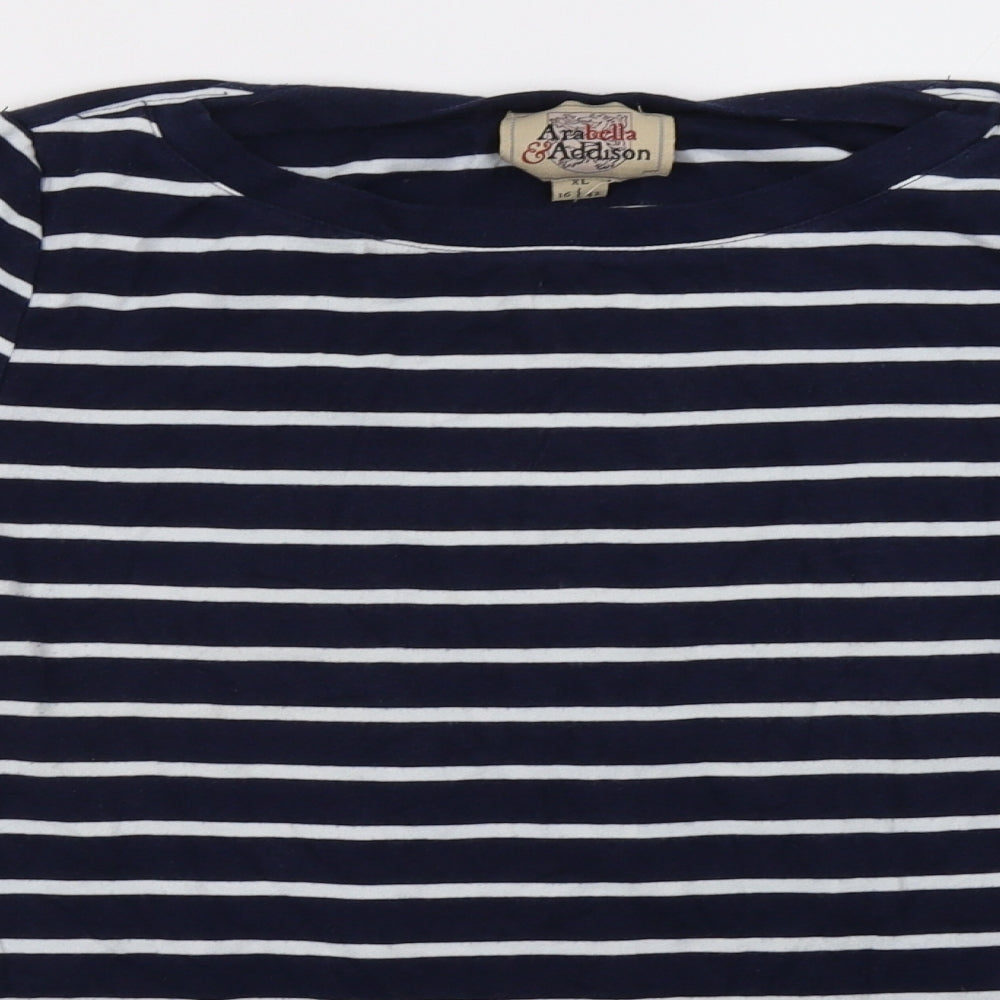 Arabella & Addison Womens Blue   Pullover Sweatshirt Size 16
