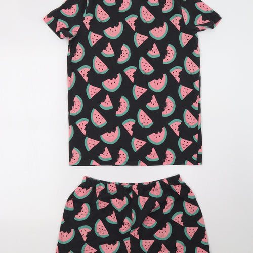 Marks and Spencer Girls Grey Polka Dot   Pyjama Set Size 14-15 Years