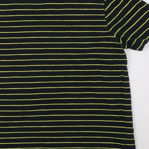 Sainsburys Boys Yellow Striped  Basic T-Shirt Size 10 Years