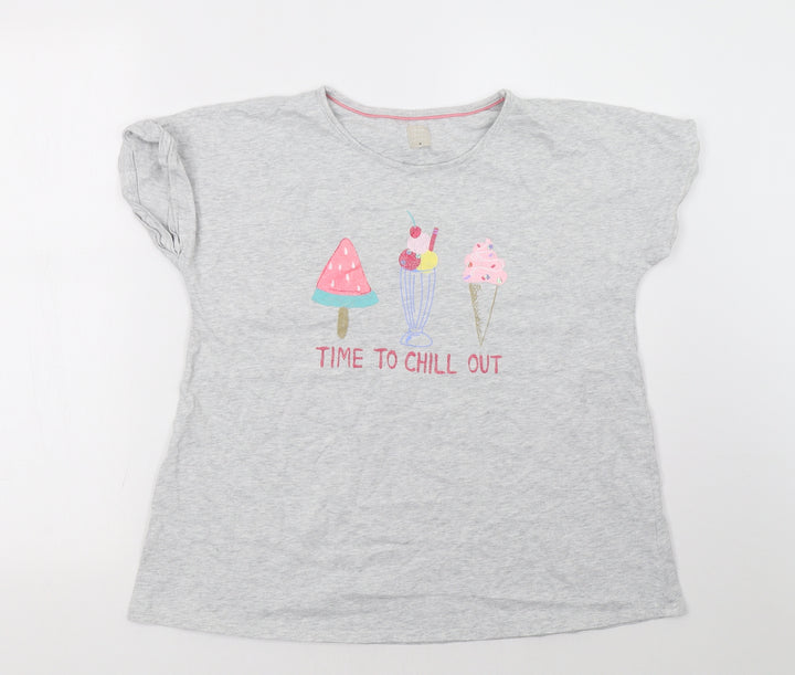 John Lewis Womens Grey Pyjama Top Size M
