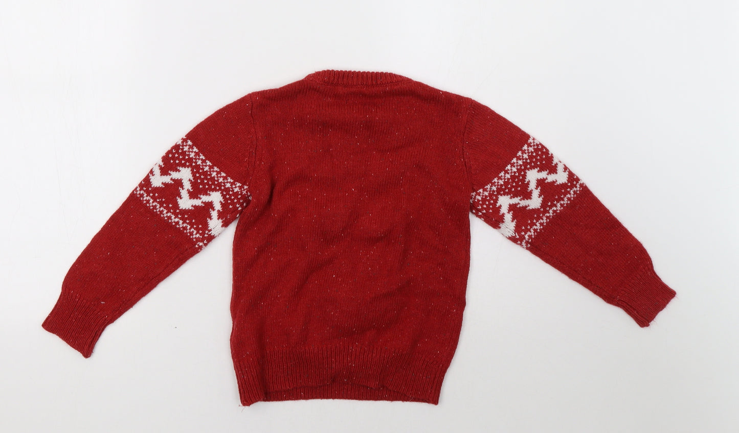 NEXT Boys Red   Pullover Sweatshirt Size 5 Years  - Christmas