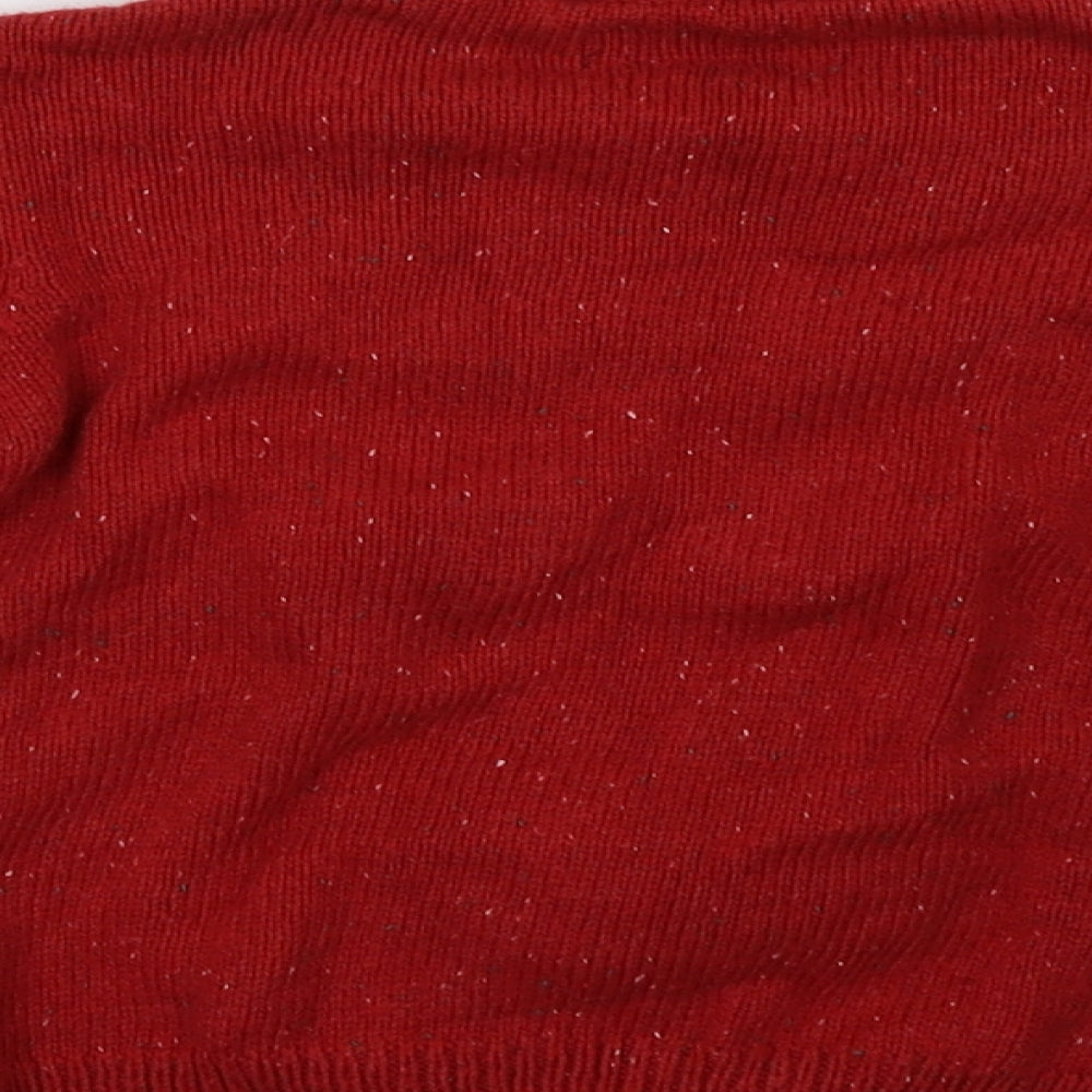 NEXT Boys Red   Pullover Sweatshirt Size 5 Years  - Christmas