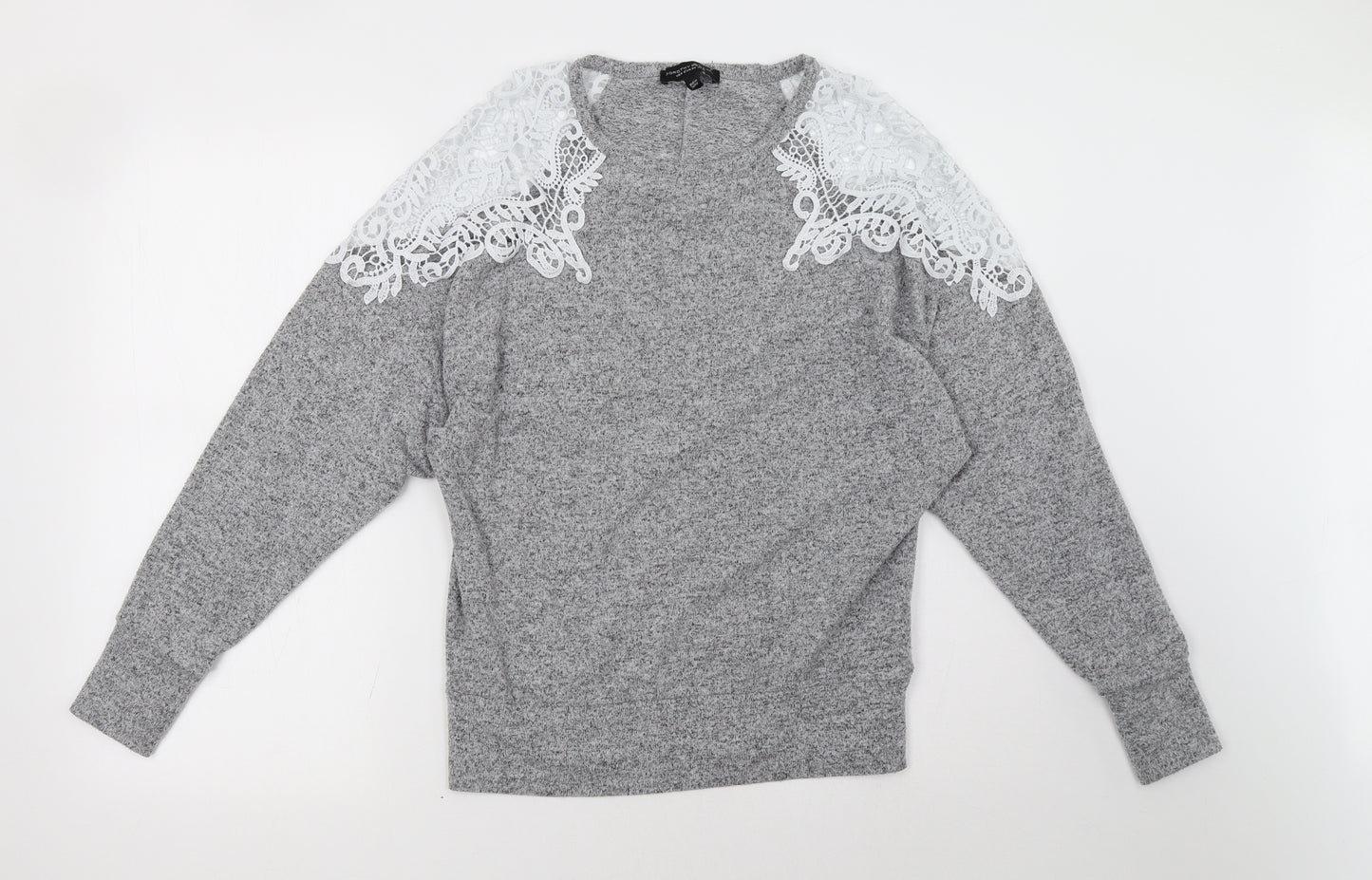 Dorothy Perkins Womens Grey   Pullover Sweatshirt Size 10