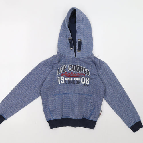 Lee Cooper Boys Blue   Pullover Hoodie Size 7-8 Years