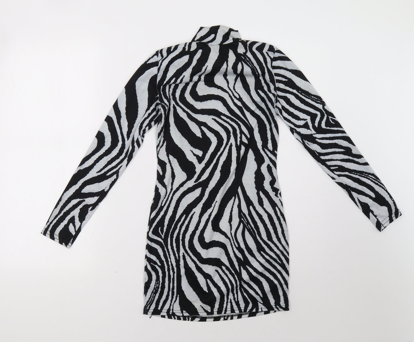 Preworn Womens Grey Animal Print  Bodycon  Size S
