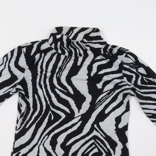 Preworn Womens Grey Animal Print  Bodycon  Size S