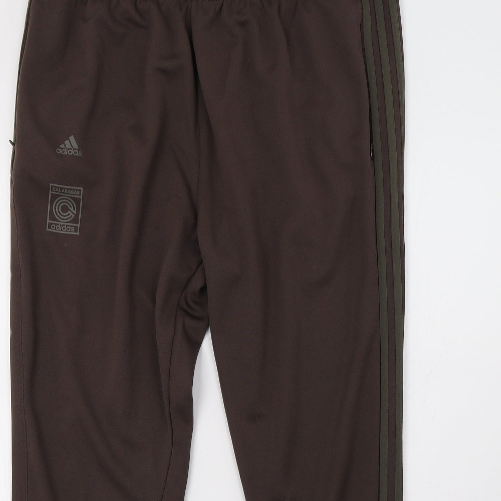 adidas Mens Brown   Jogger Trousers Size XL L32 in
