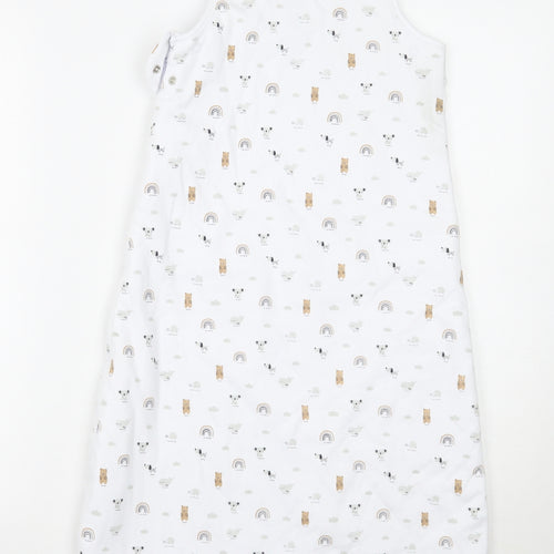F&F Baby White Geometric  Babygrow One-Piece Size 12-18 Months  - Grow bag