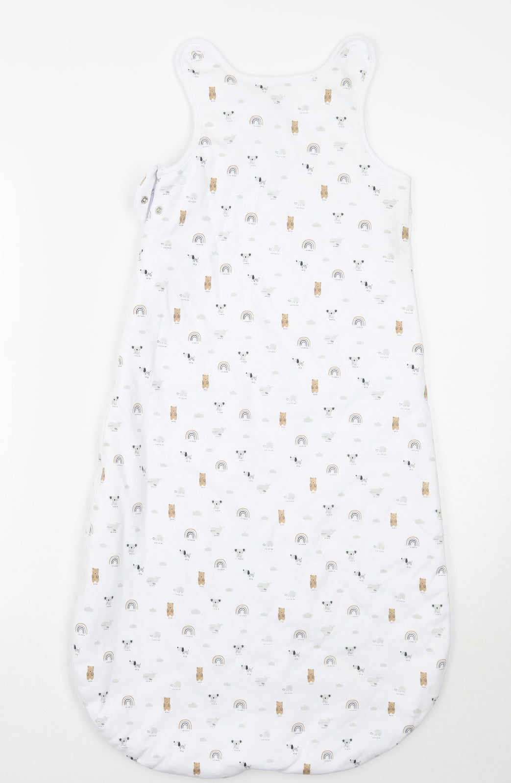 F&F Baby White Geometric  Babygrow One-Piece Size 12-18 Months  - Grow bag
