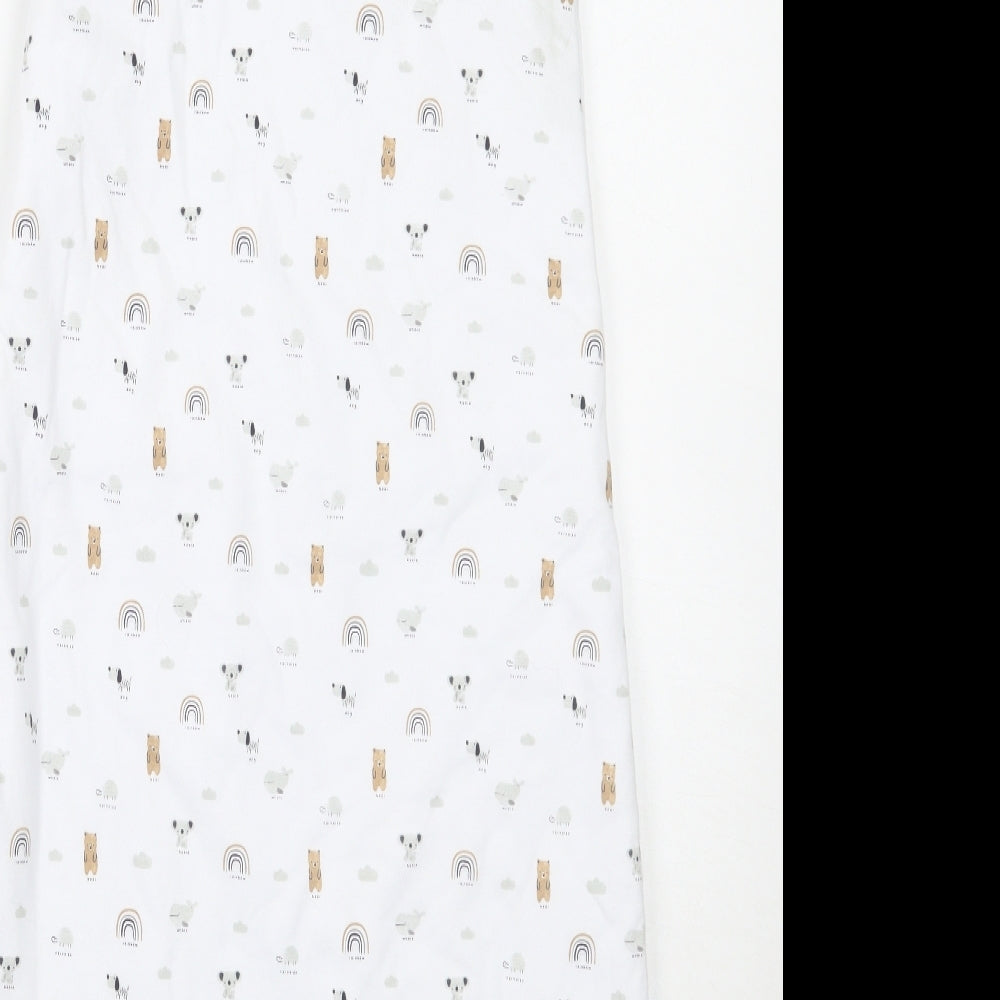 F&F Baby White Geometric  Babygrow One-Piece Size 12-18 Months  - Grow bag