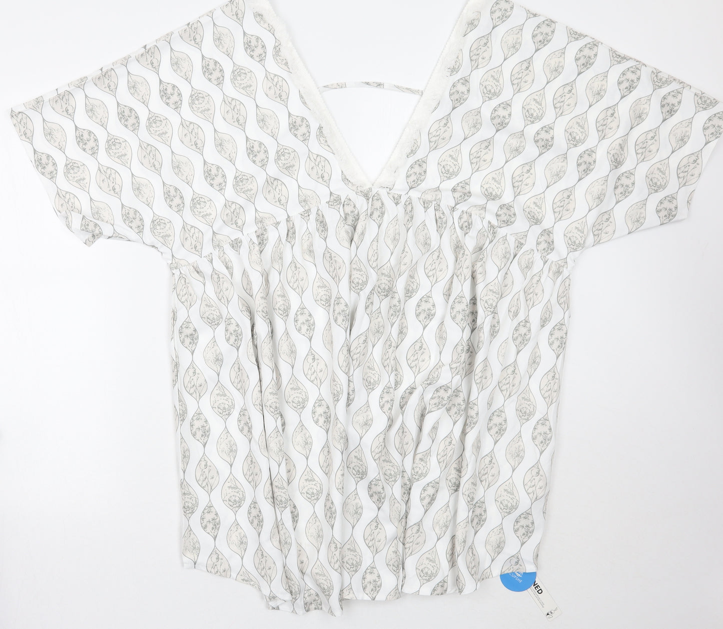 Cupshe Womens White Floral  A-Line  Size S