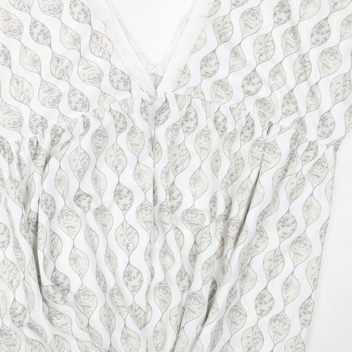 Cupshe Womens White Floral  A-Line  Size S
