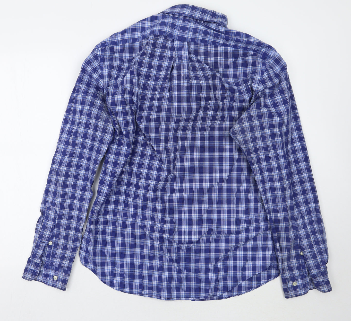 Polo Ralph Lauren Mens Blue Check   Button-Up Size L