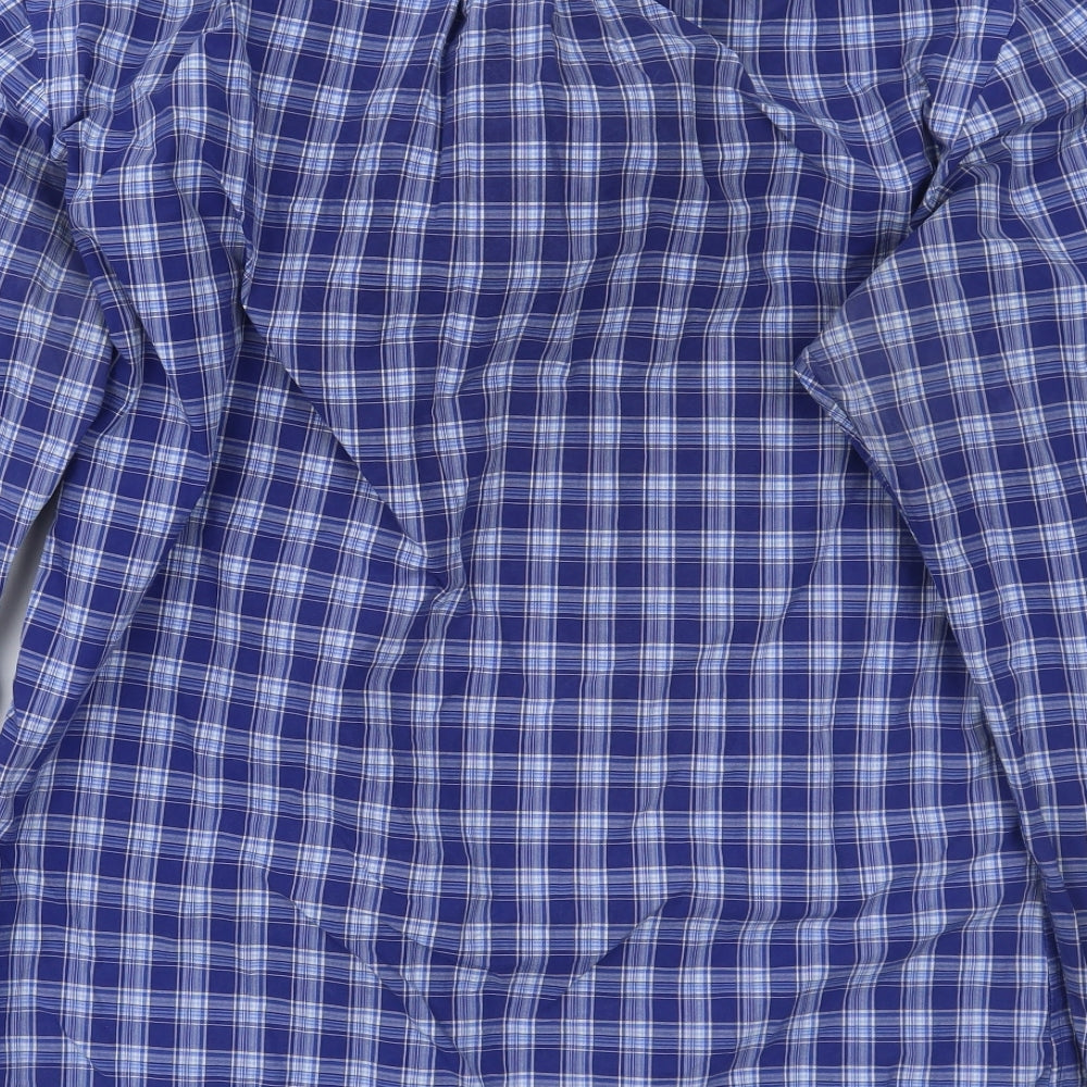 Polo Ralph Lauren Mens Blue Check   Button-Up Size L
