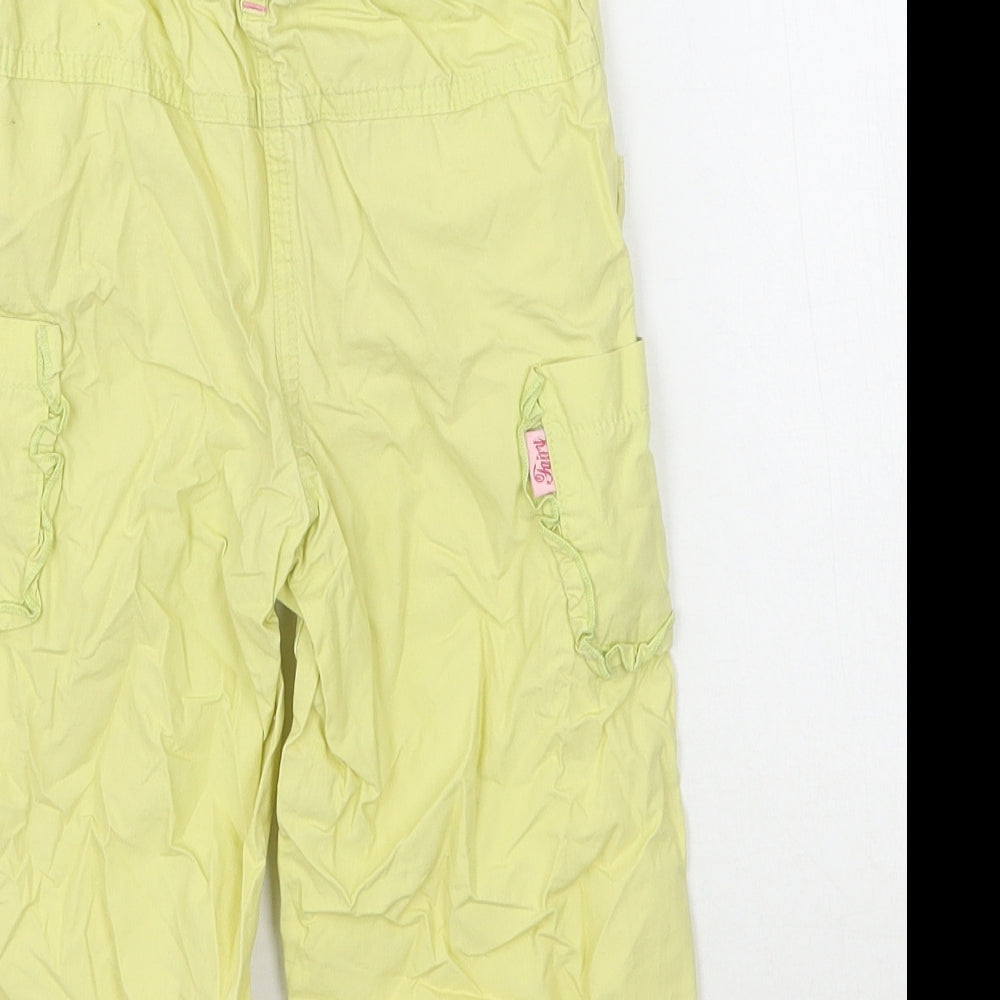 In style Girls Green Floral  Cargo Trousers Size 12-18 Months