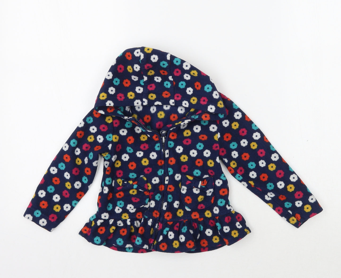 George Girls Blue Floral  Jacket  Size 2 Years