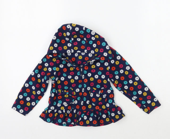 George Girls Blue Floral  Jacket  Size 2 Years