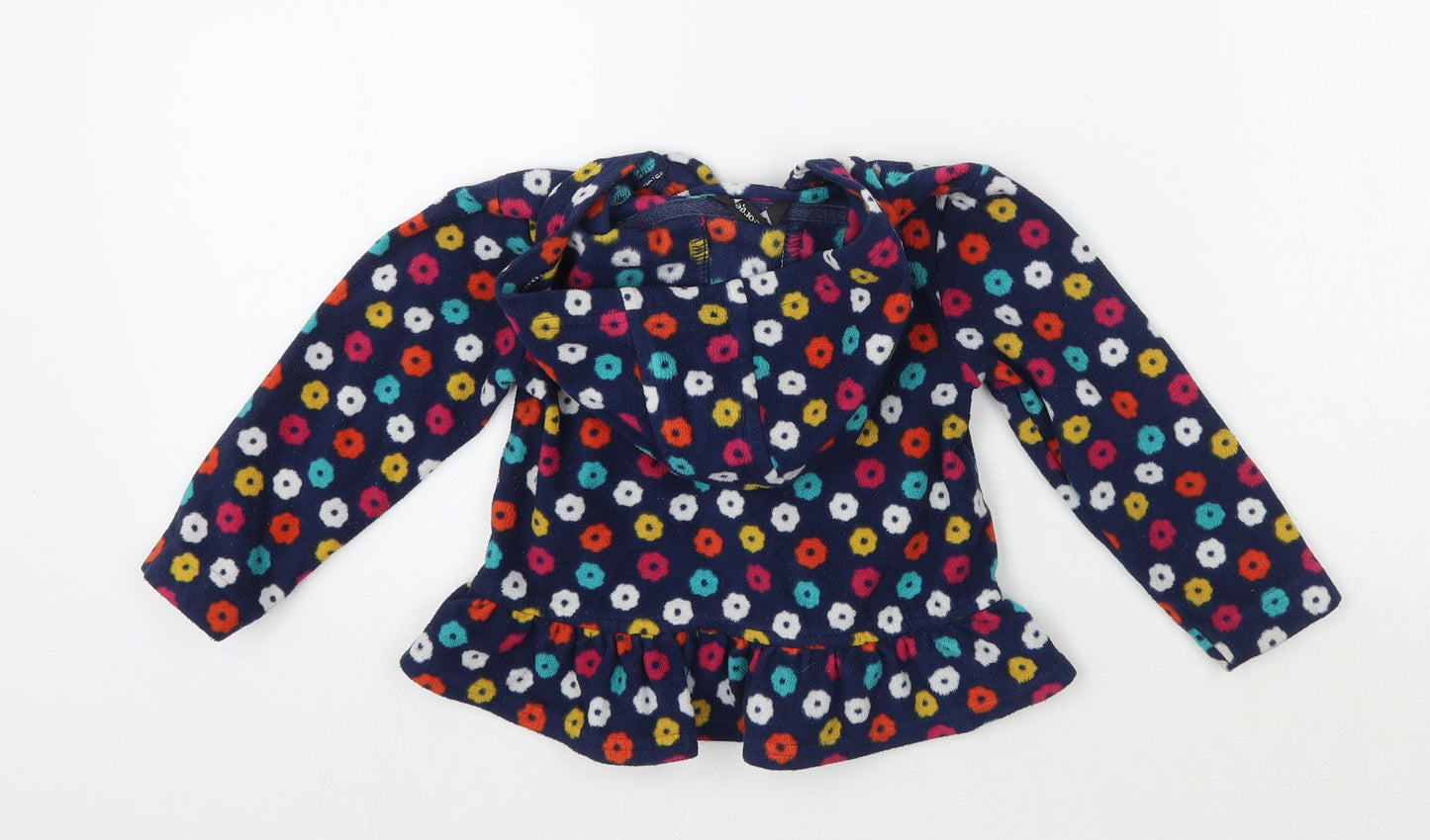George Girls Blue Floral  Jacket  Size 2 Years
