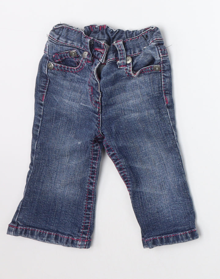 NEXT Girls Blue   Capri Jeans Size 6-9 Months