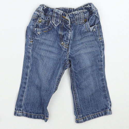 NEXT Girls Blue   Capri Jeans Size 6-9 Months