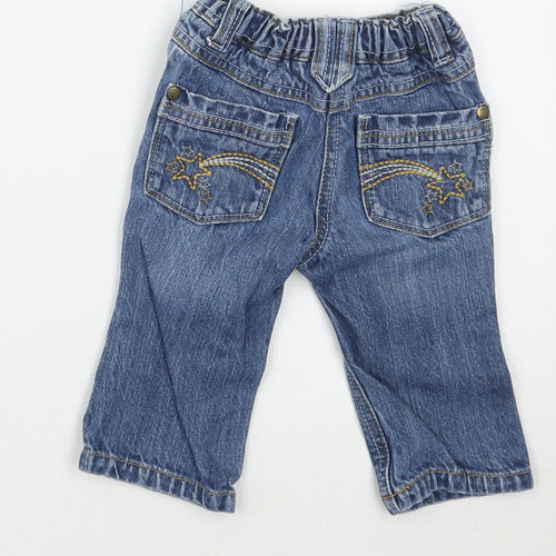 NEXT Girls Blue   Capri Jeans Size 6-9 Months